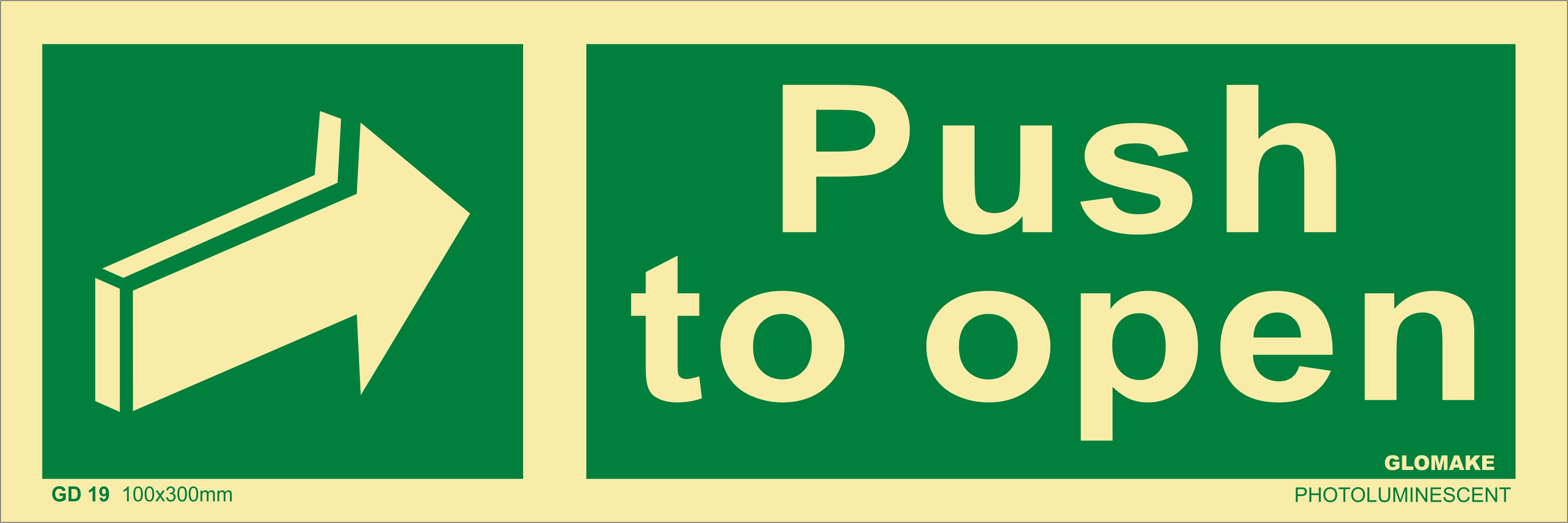 PUSH TO OPEN 
(GD 19)